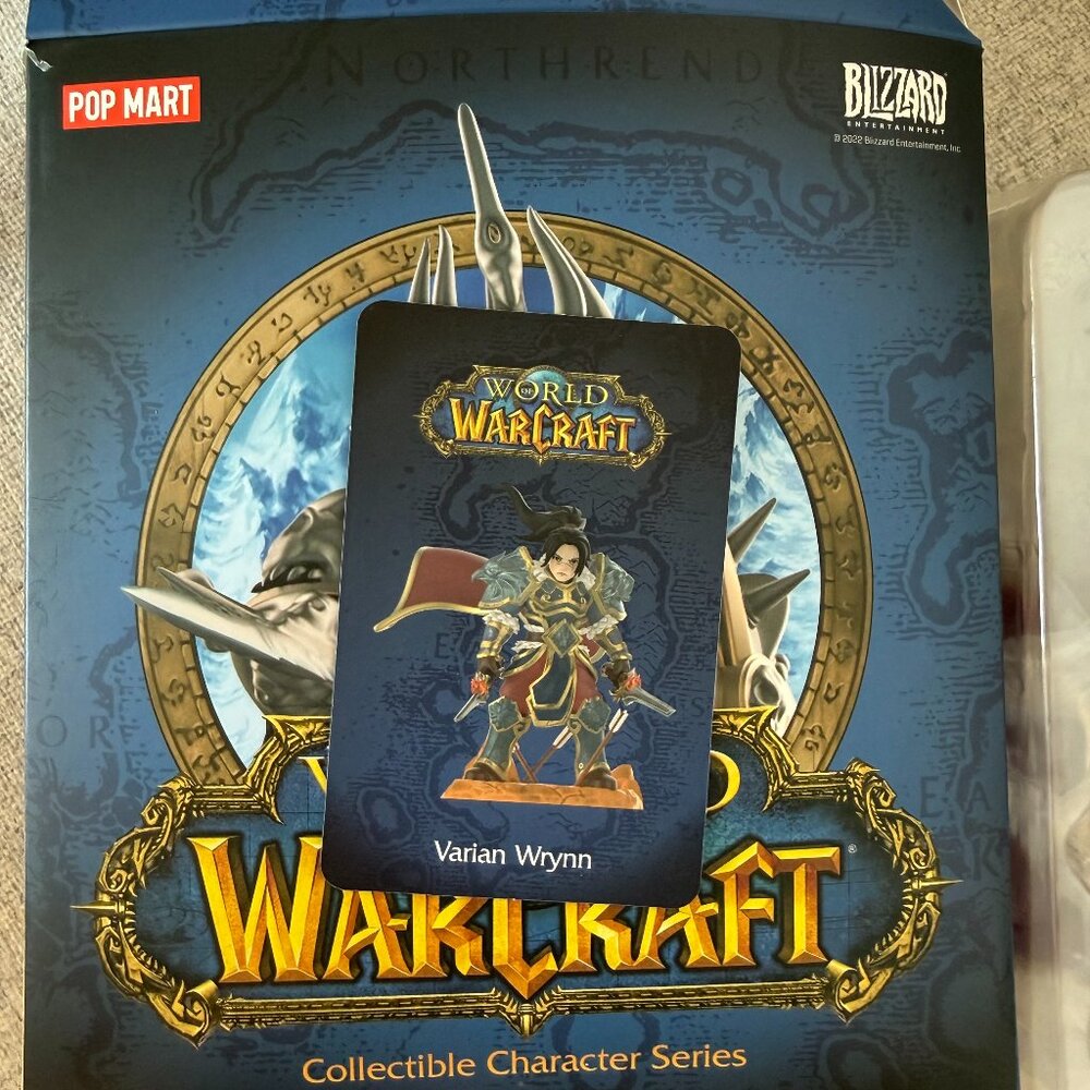 World of Warcraft Varian Wrynn pop mart figure